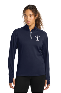 Sport-Tek® Women's Sport-Wick® Textured 1/4-Zip Pullover